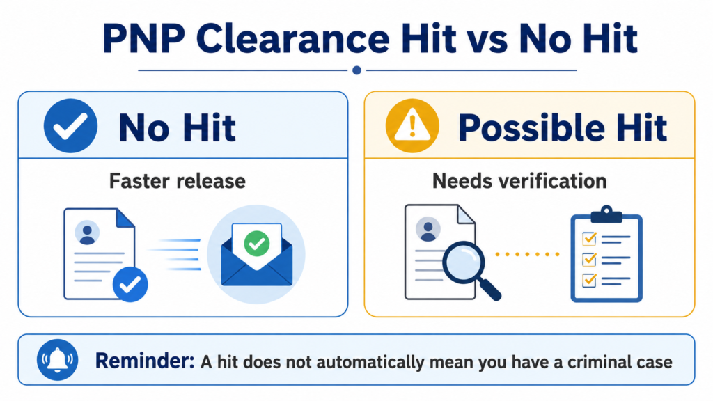 PNP Clearance Hit vs No Hit