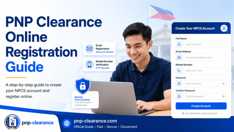 PNP Clearance Online Registration Guide