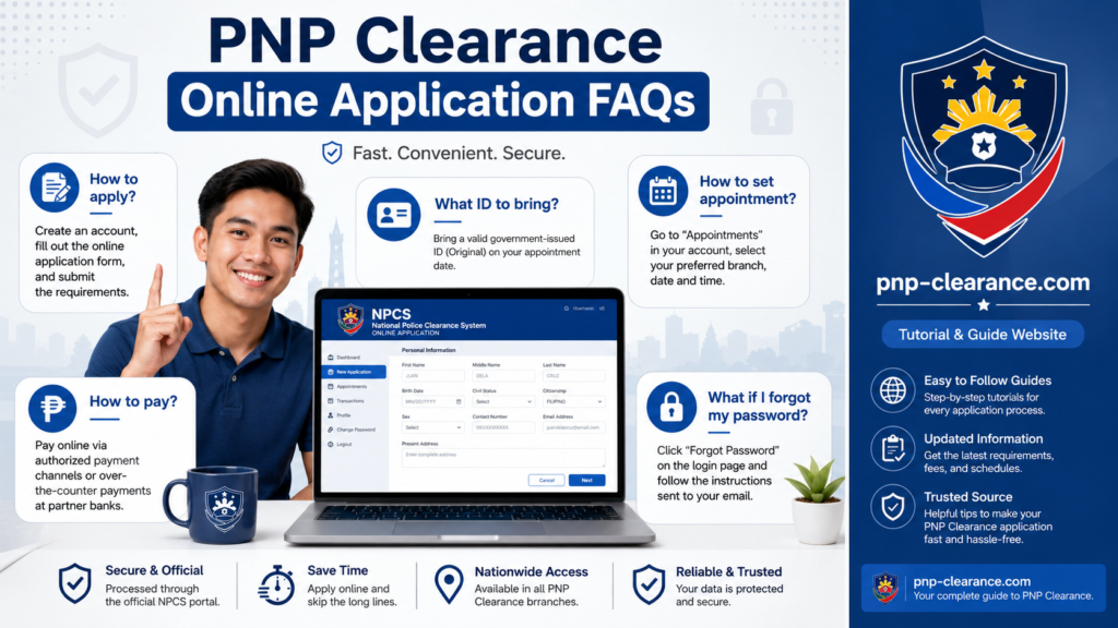 PNP Clearance online application frequently asked questions