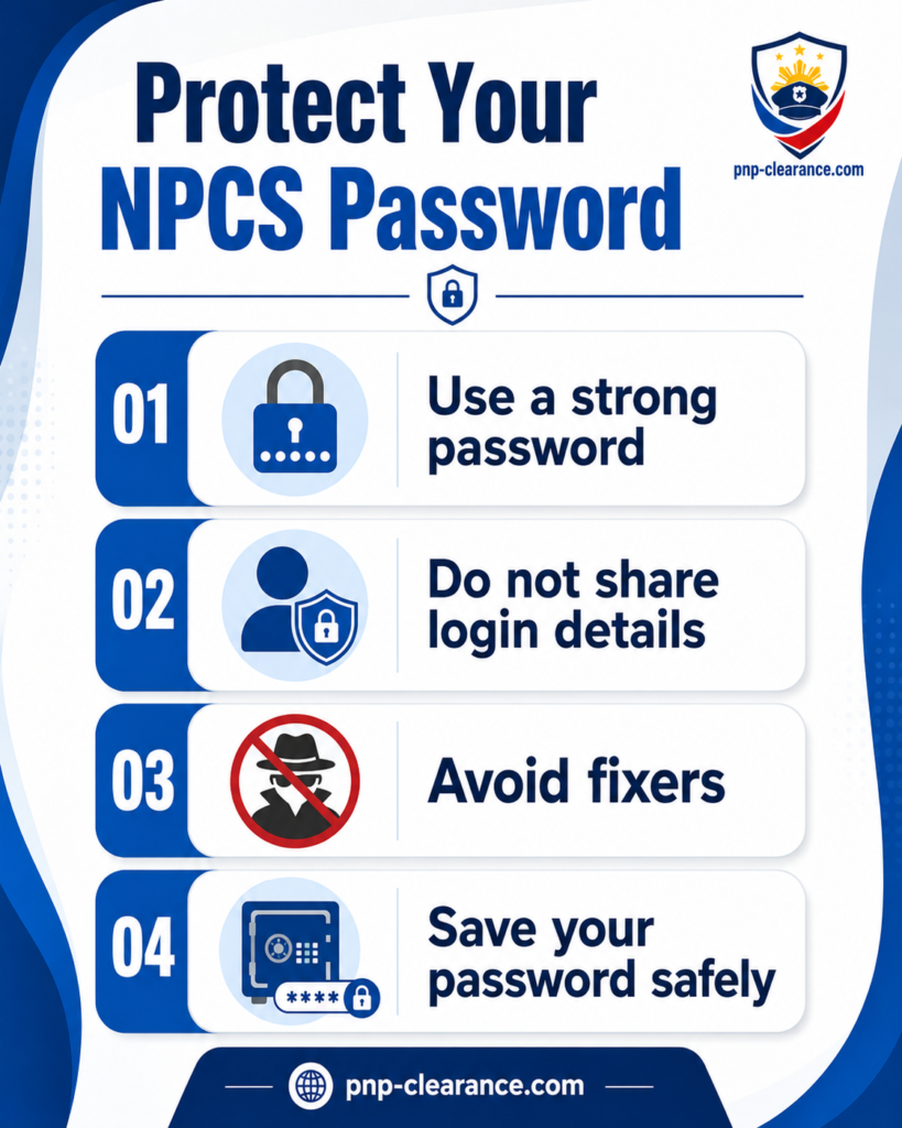 Protect Your NPCS Password