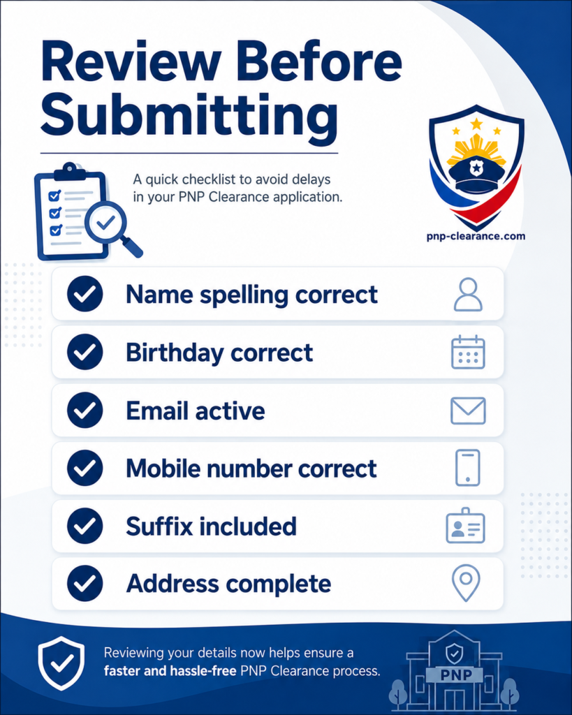 Review Before Submitting