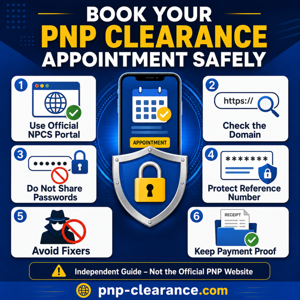 Safe PNP Clearance appointment booking tips