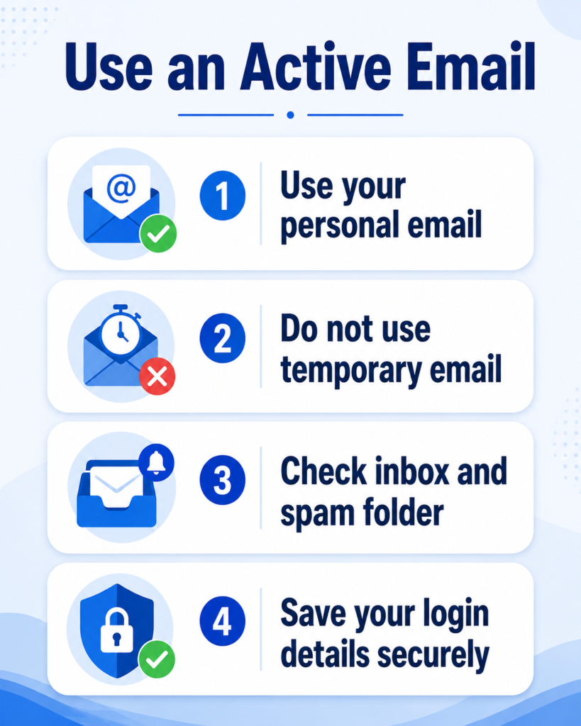 Use an Active Email