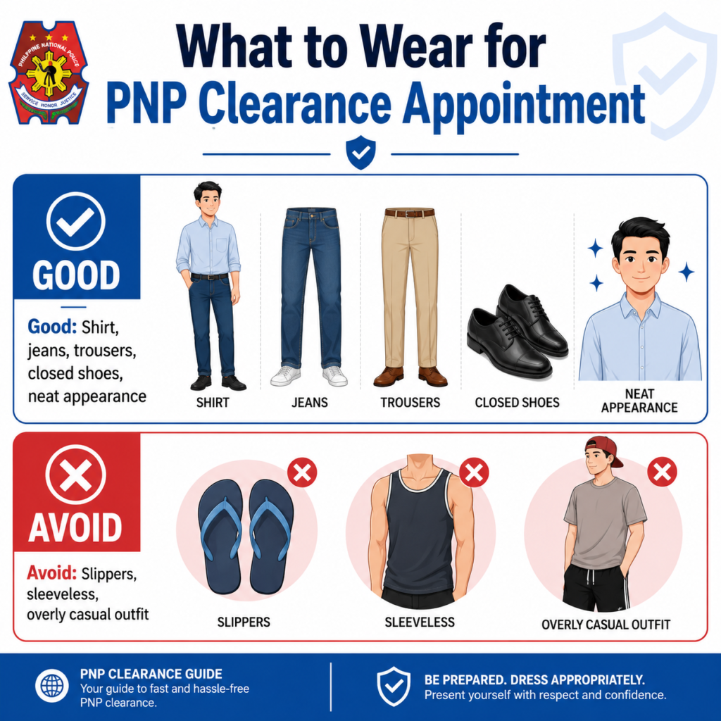 What to Wear for PNP Clearance Appointment