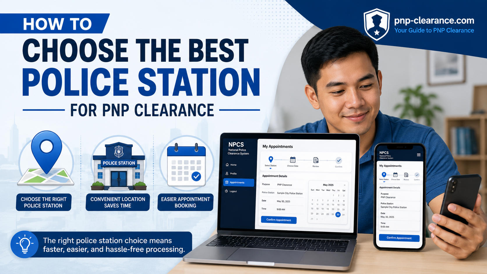how to choose the best police station for PNP Clearance